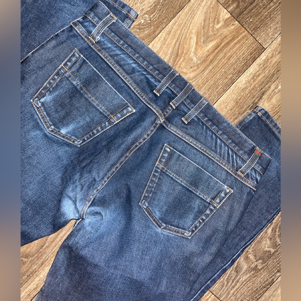 Gucci Men's Dark Blue Skinny Jeans View 5